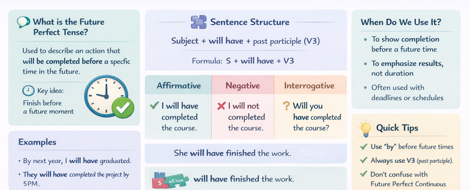 Future Perfect Tense in English