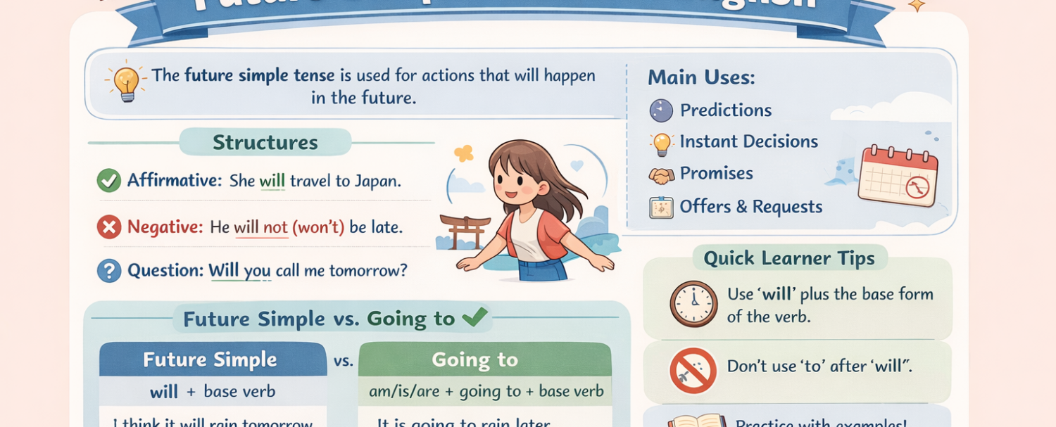 Future Simple Tense in English