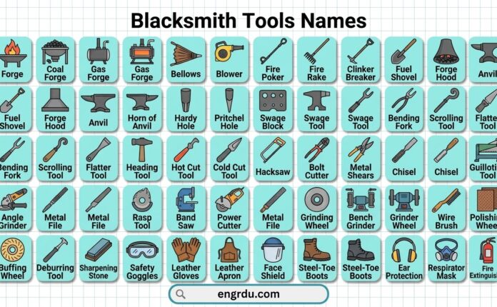 Blacksmith Tools Names and Their Uses with Pictures