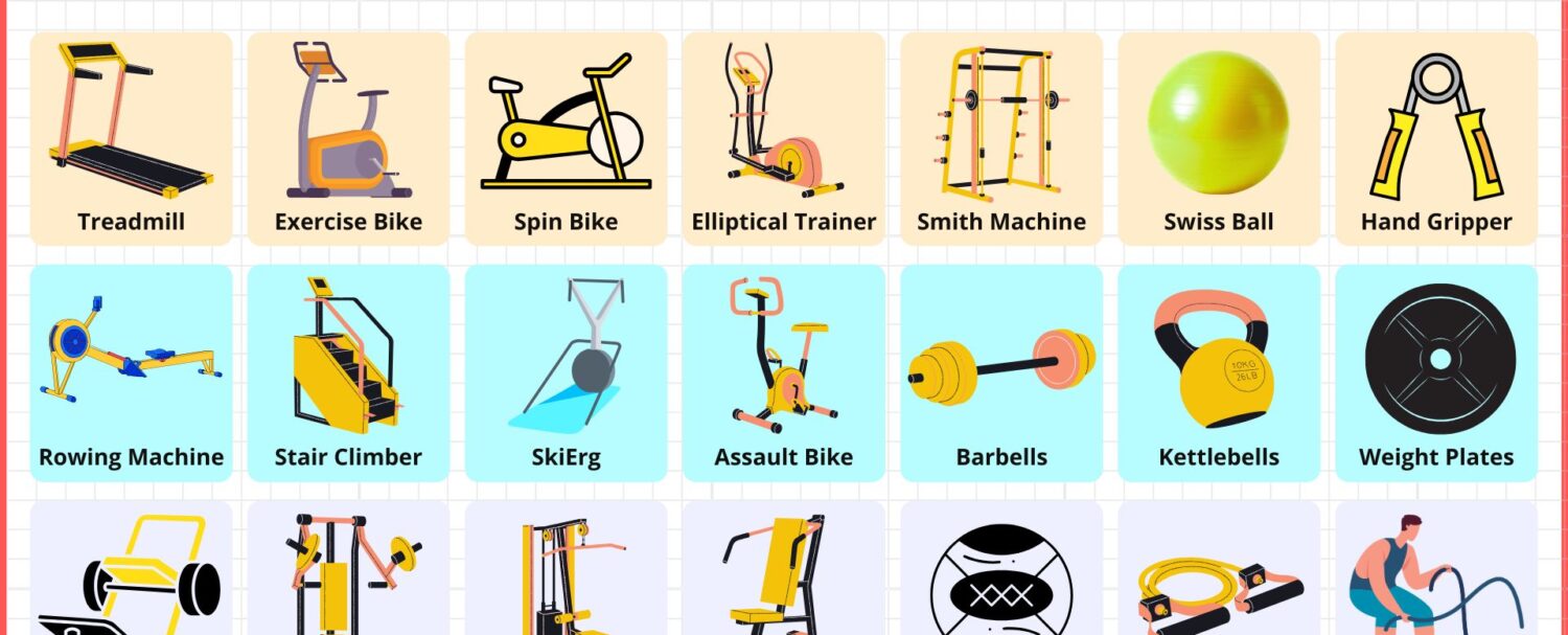 Gym Equipment Names in English