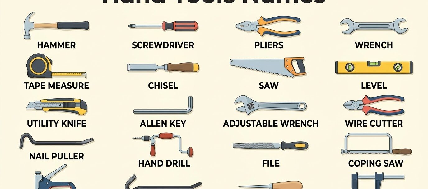 Hand Tools Name and Uses with Pictures