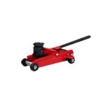 Hydraulic car jack used for lifting vehicles safely.