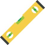 Level hand tool checking straight and balanced surface alignment accurately.