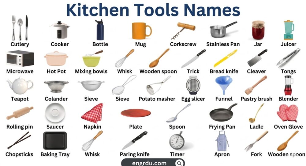 Names of Kitchen Tools with Pictures