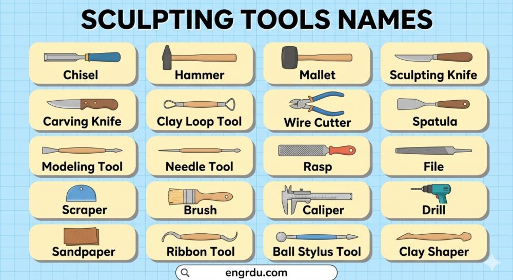 Sculpting Tools Names and Pictures