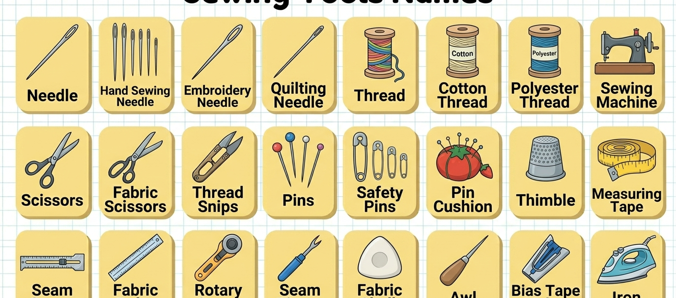 Sewing Tools Names List