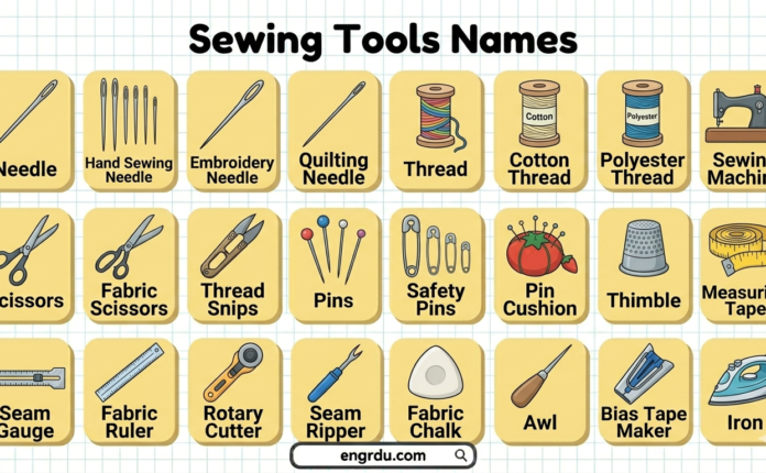 Sewing Tools Names List