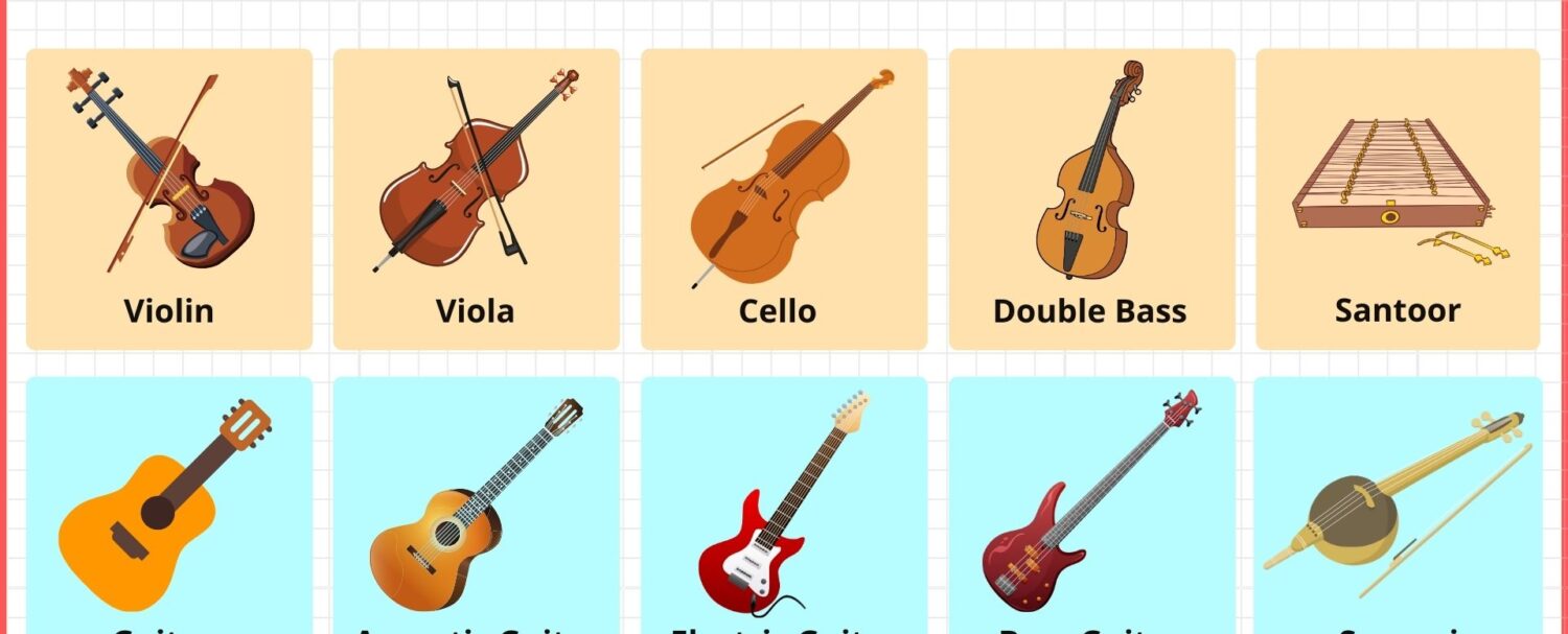 String Instruments Names with Pictures
