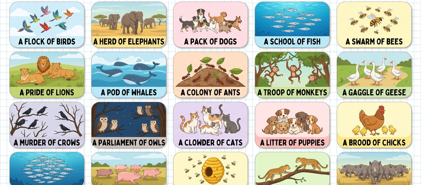 Collective Nouns about Animals