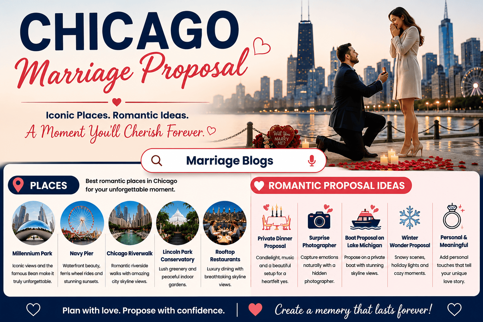 Chicago Marriage Proposal Ideas