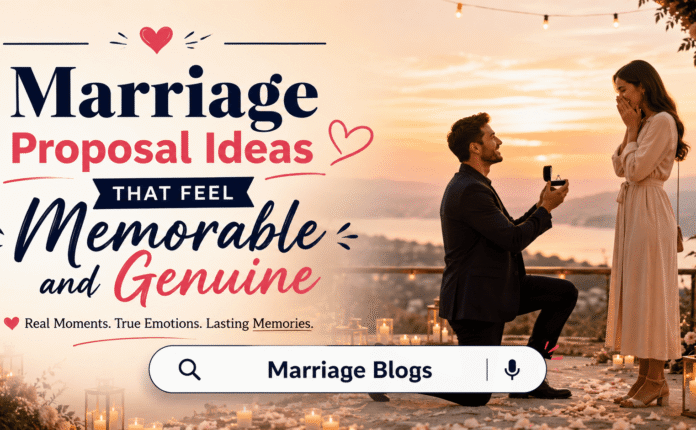 Marriage Proposal Ideas