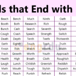 All H Ending Words
