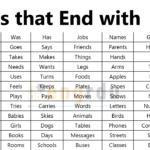 List of All Words that in S