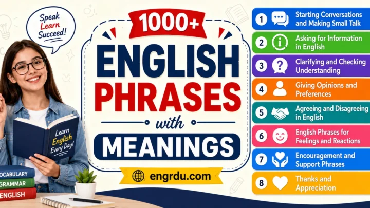 1000+ English Phrases with Meanings and PDF Book