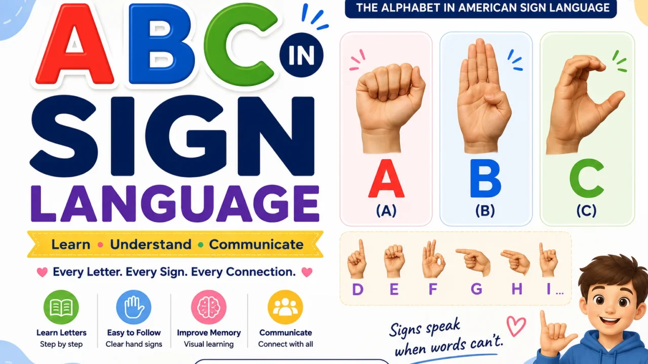 ABC Sign Language Alphabet