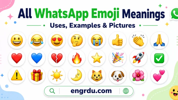 All WhatsApp Emoji Meanings with Their Uses and PDF