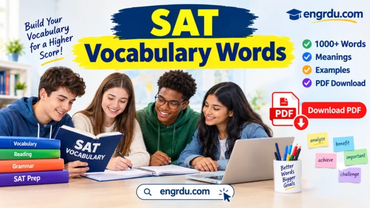 1000+ SAT Vocabulary Words List with Meanings and PDF
