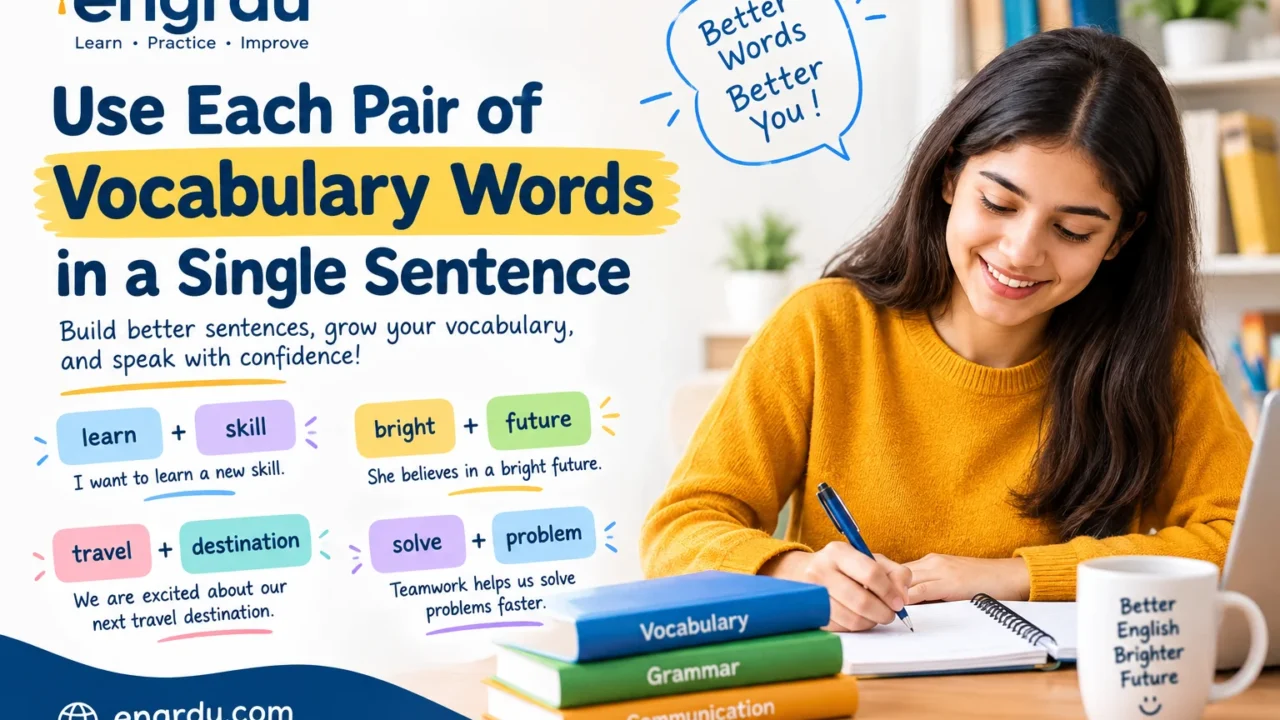 Use Each Pair of Vocabulary Words in a Single Sentence