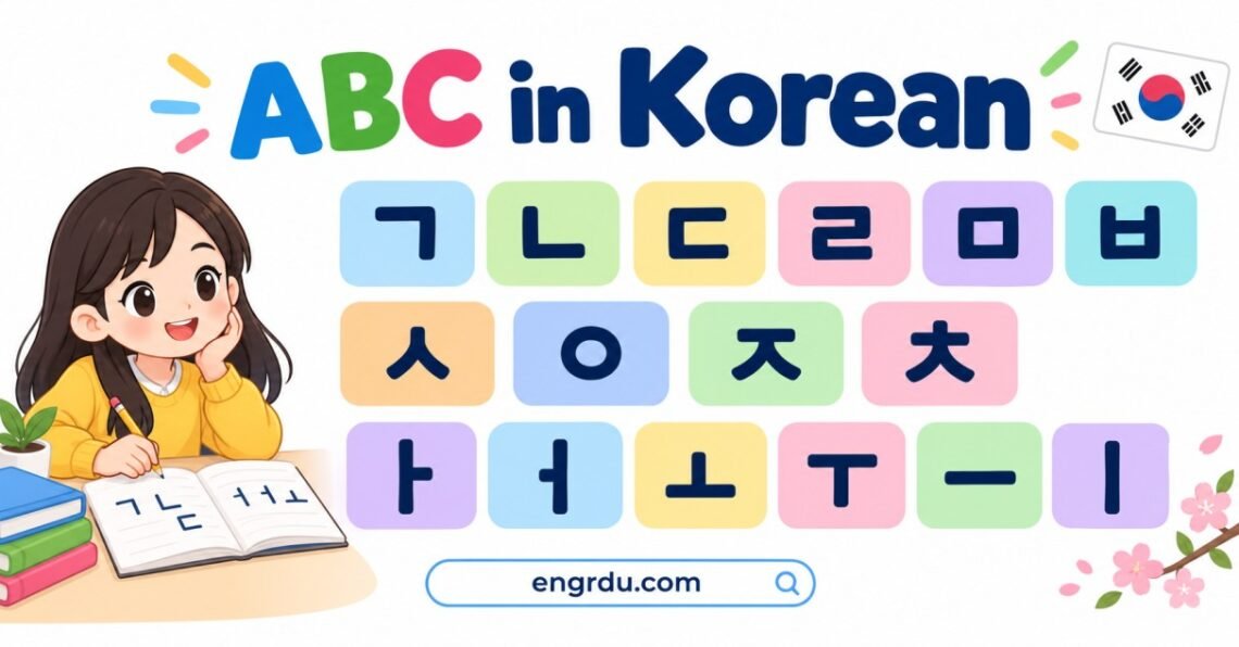 ABC in Korean: Alphabet Letters, Meanings, and Examples